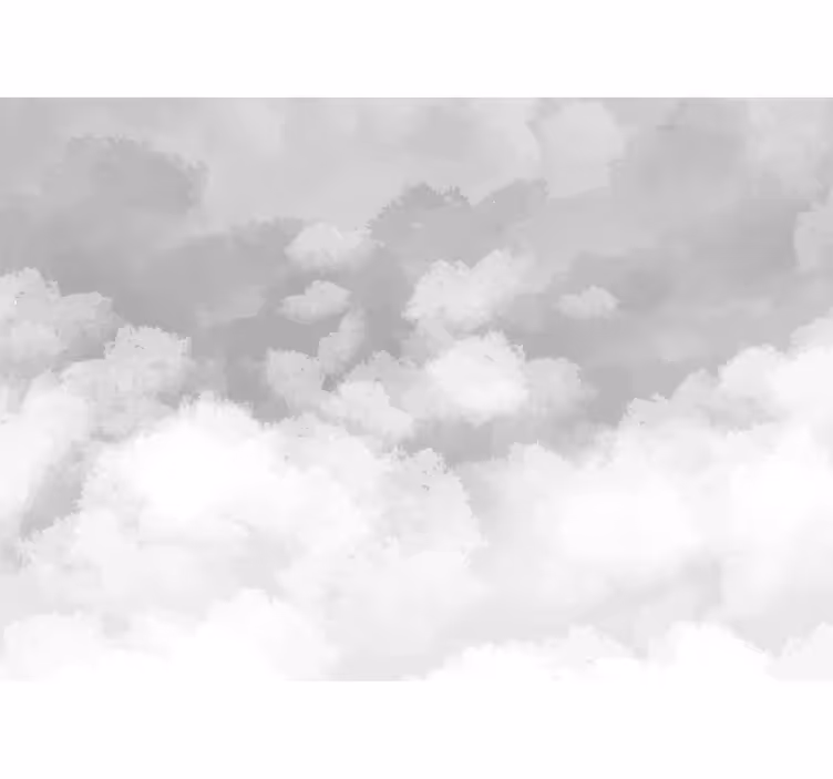 Tapisserie murale ciel nuageux et gris - TenStickers