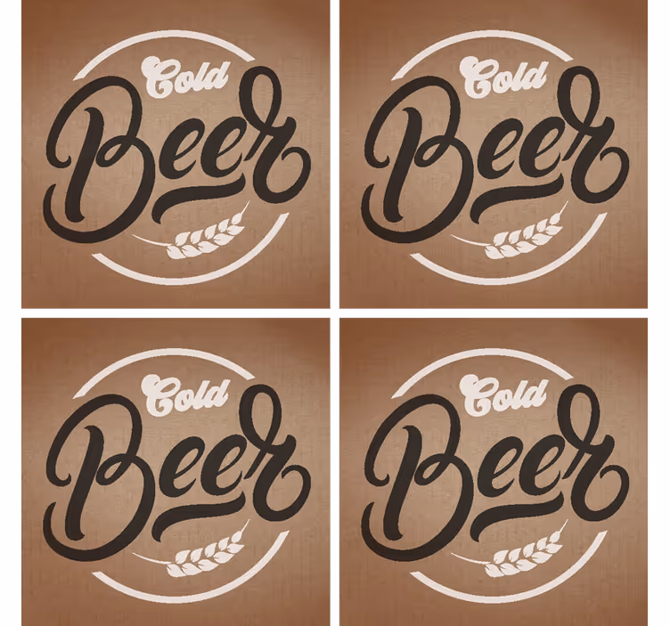 Tapis de bière coaster bière froide - TenStickers