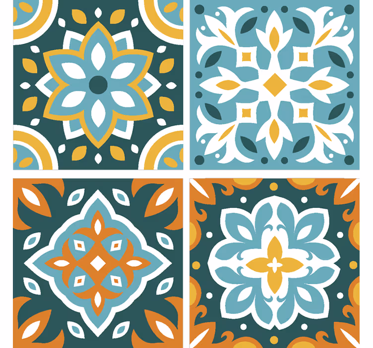 Caboteur de tuile ornement coloré - TenStickers