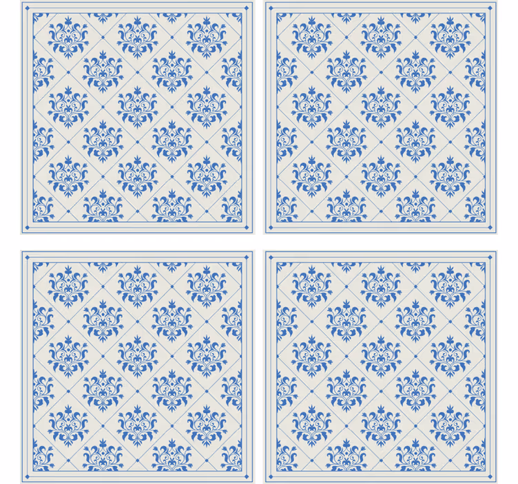 Dessous de verre sticker floral - TenStickers
