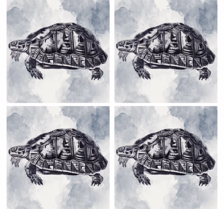 Dessous de verre vintage tortue - TenStickers