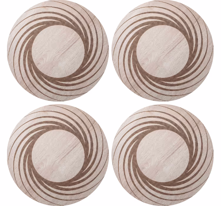 Sous verre motifs circulaires naturels - TenStickers