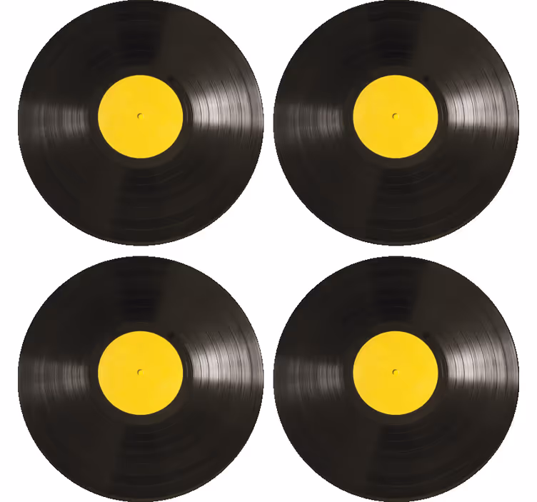 dessous de verre moderne Disque sticker - TenStickers