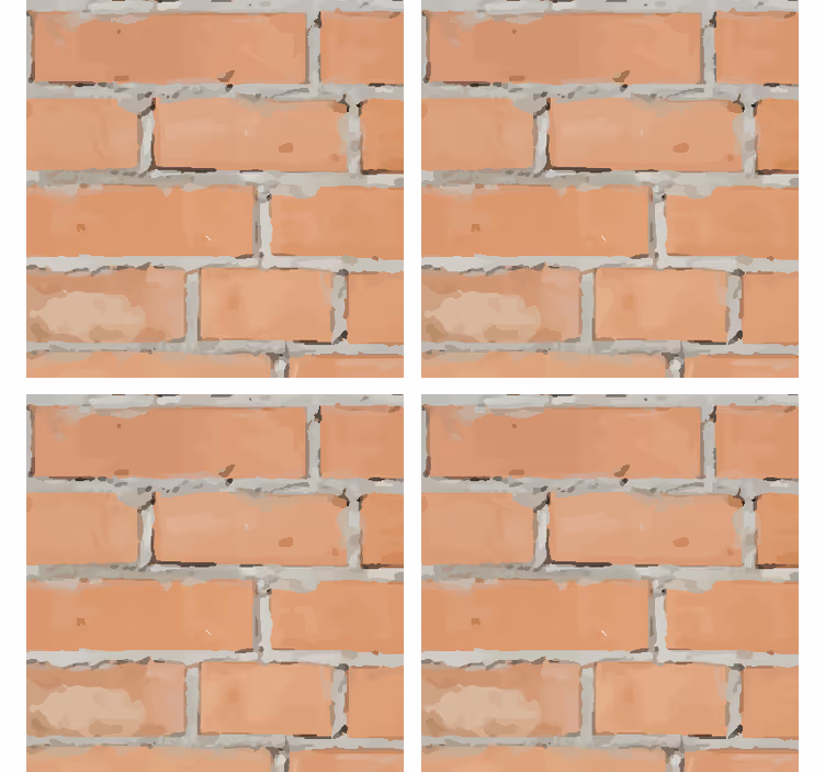 Sous verre motif de briques texturé - TenStickers