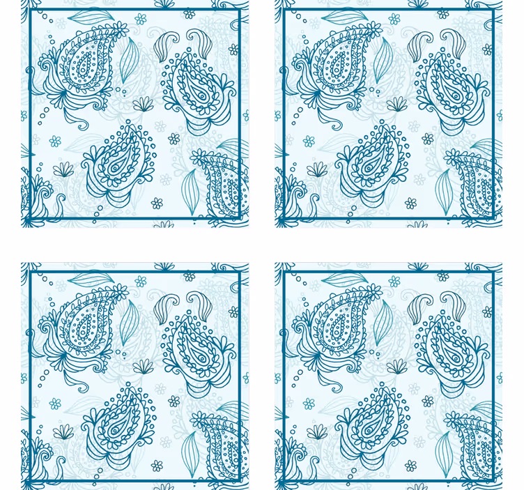 Sous verre motif à fleurs - TenStickers
