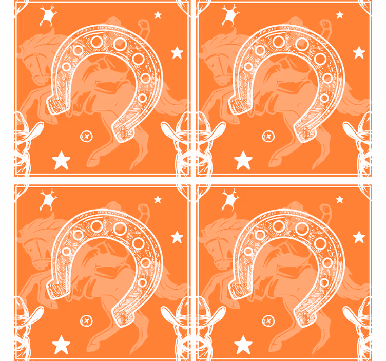 Dessous de verre fer à cheval - TenStickers