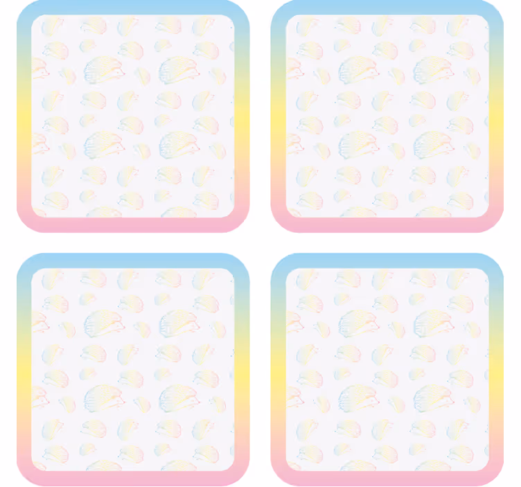 Sous verre personnalisable motif méduse coloré - TenStickers