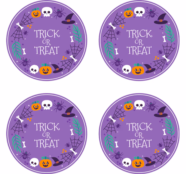 Sous verre halloween design thématique halloween - TenStickers