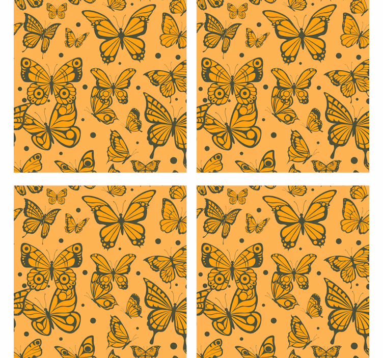 Sous verre motif de papillons - TenStickers