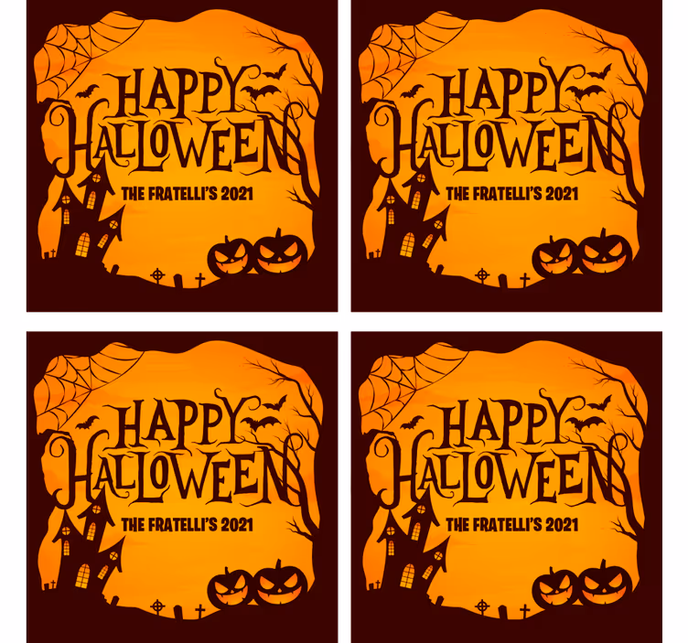 Sous verre halloween célébration d'halloween effrayante - TenStickers