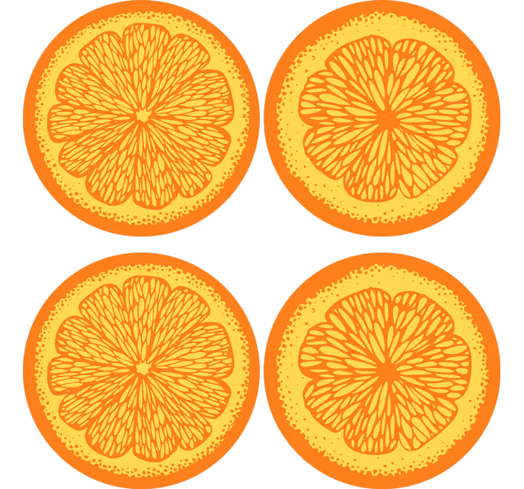 Sous verre moderne motif tranche de citron - TenStickers