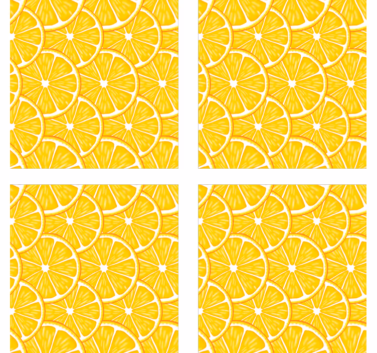 Sous verre concept tranche d'agrumes - TenStickers