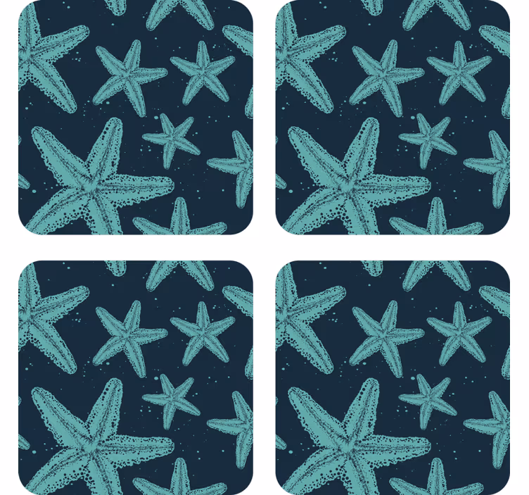 Sous verre geek motif étoile de mer - TenStickers