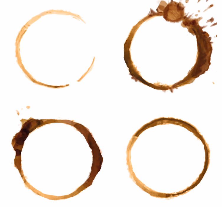 Sous verre motifs de taches de café - TenStickers