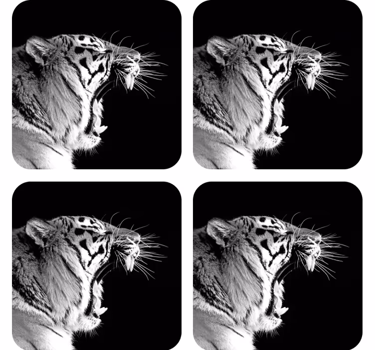 Sous verre geek profil de tigre majestueux - TenStickers