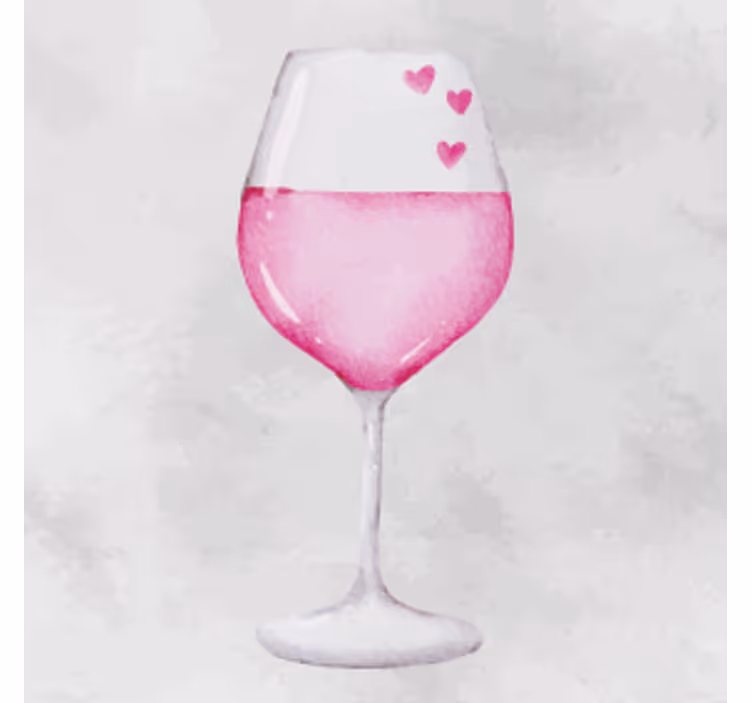 Sous verre personnalisable orné de cœurs - TenStickers