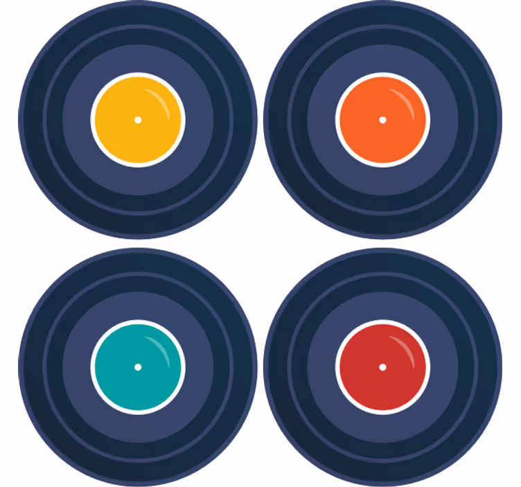 Sous verre geek inspiration en vinyle coloré - TenStickers