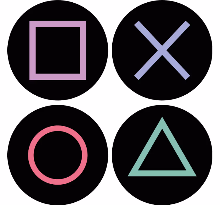 Sous verre geek motifs colorés et géométriques - TenStickers