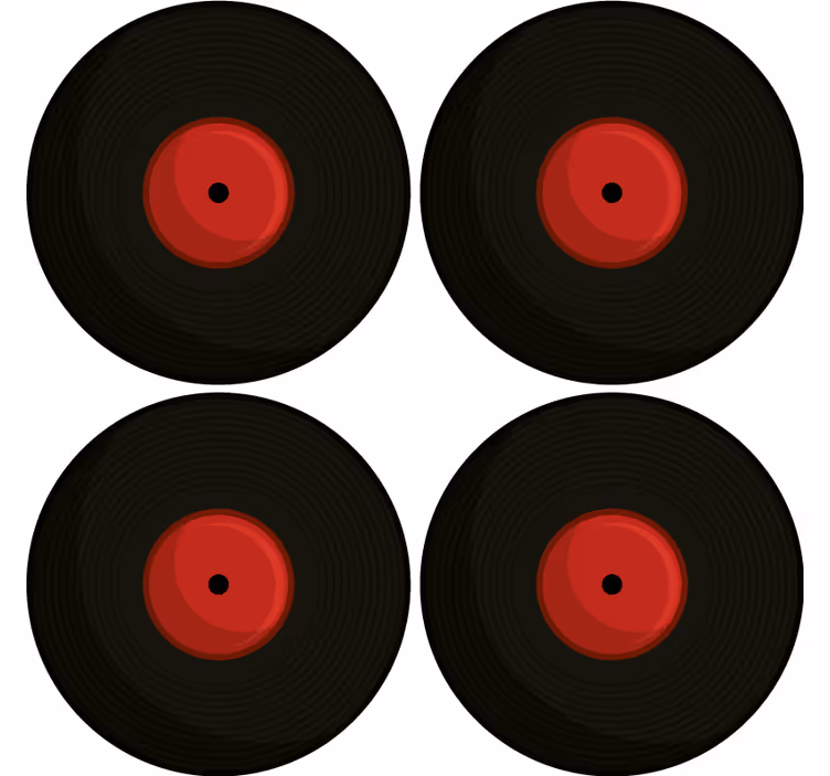 dessous de verre vintage Cd - TenStickers