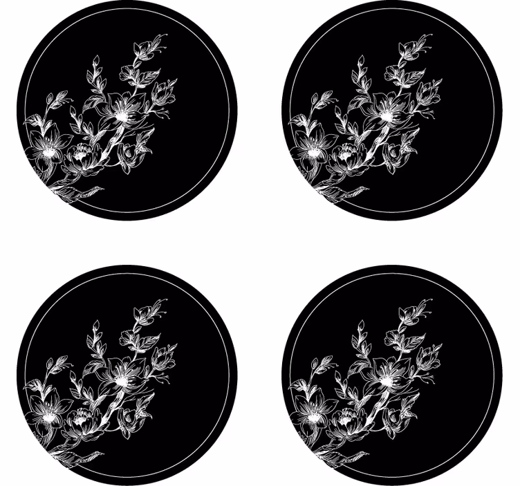 Sous verre art floral en ligne - TenStickers