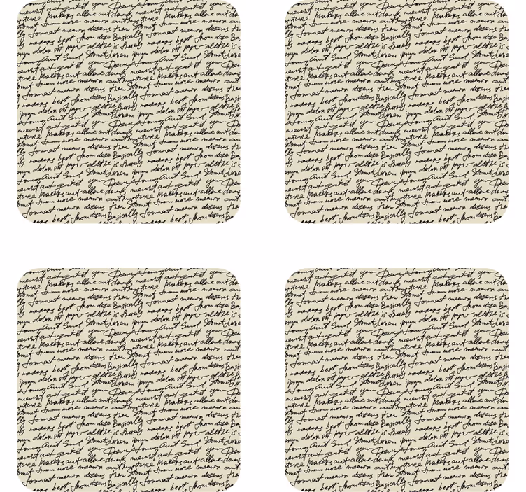 Sous verre citation motifs calligraphiques élégants - TenStickers