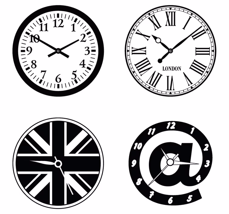 Sous verre geek Éléments de design horloger - TenStickers