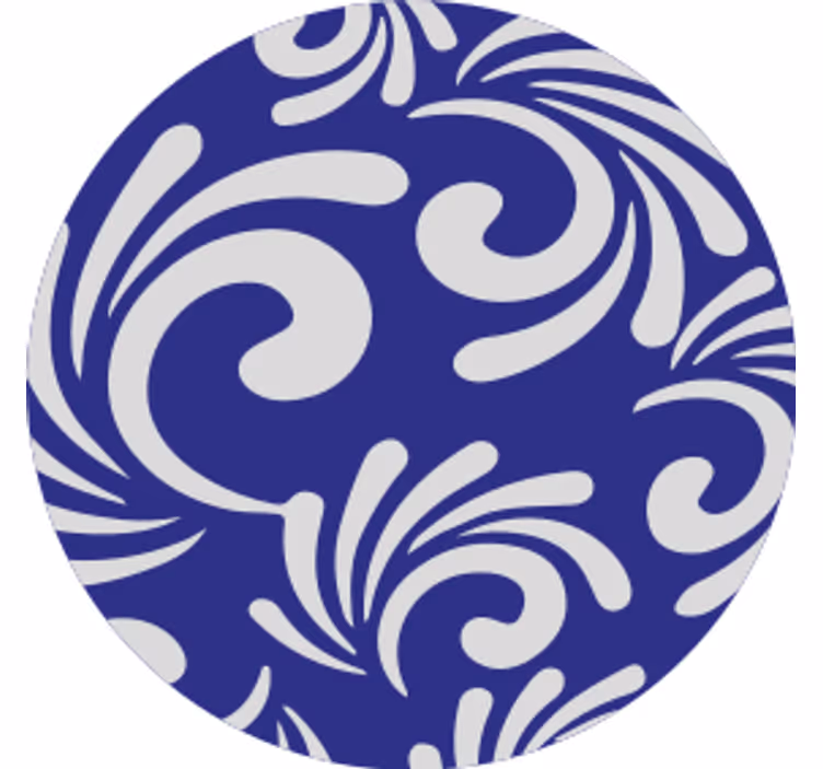 Sous verre motif à motifs tourbillonnants - TenStickers