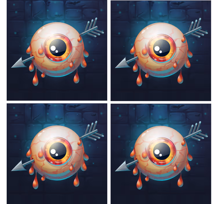 Sous verre halloween Œil qui coule graphique - TenStickers
