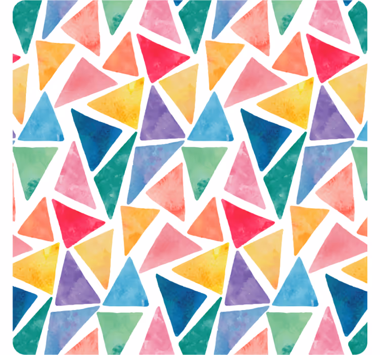 Sous verre motif triangulaire coloré - TenStickers