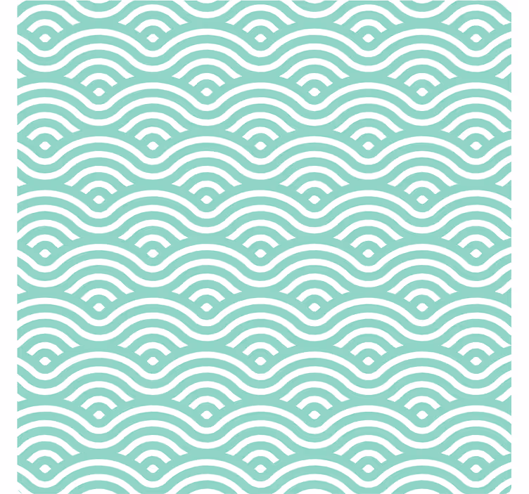 Sous verre motif de lignes ondulées - TenStickers