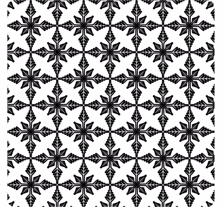 dessous de verre en carreaux Noir et blanc vieilli - TenStickers