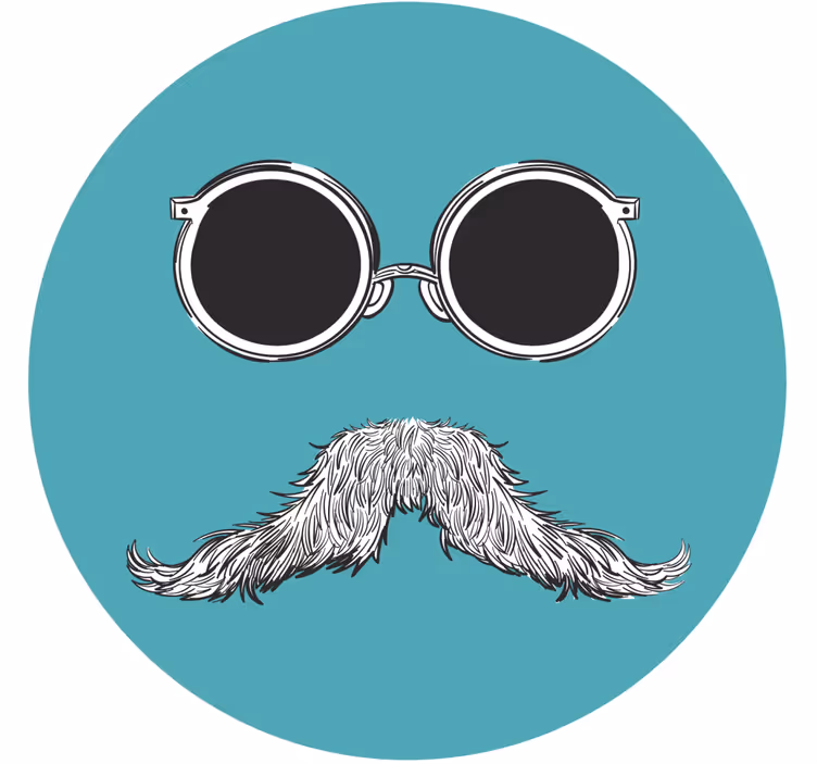 dessous de verre moderne Illustration de hipster - TenStickers