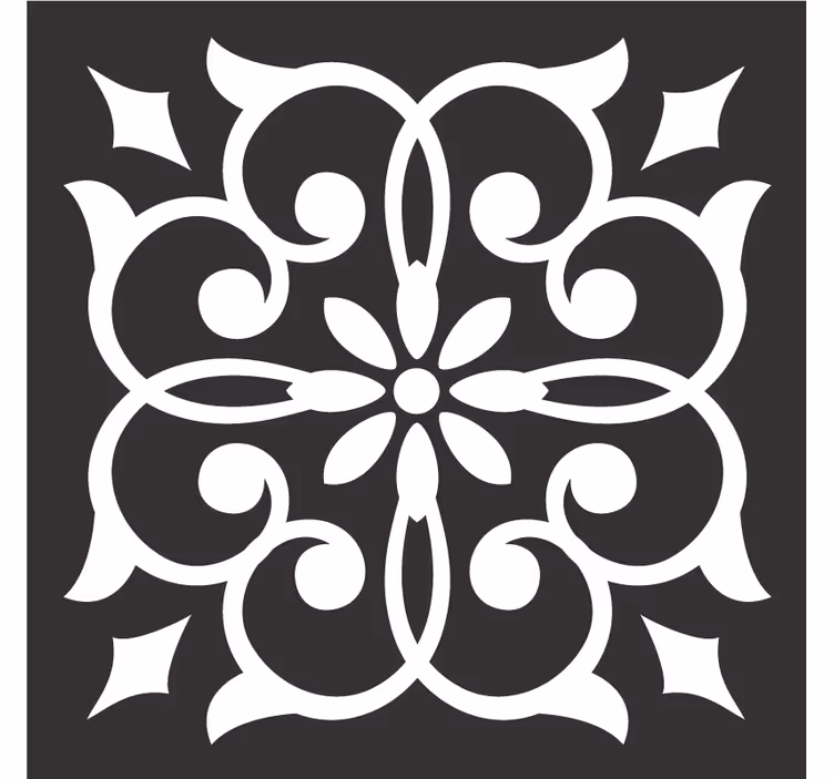 Sous verre motif botanique élaboré - TenStickers