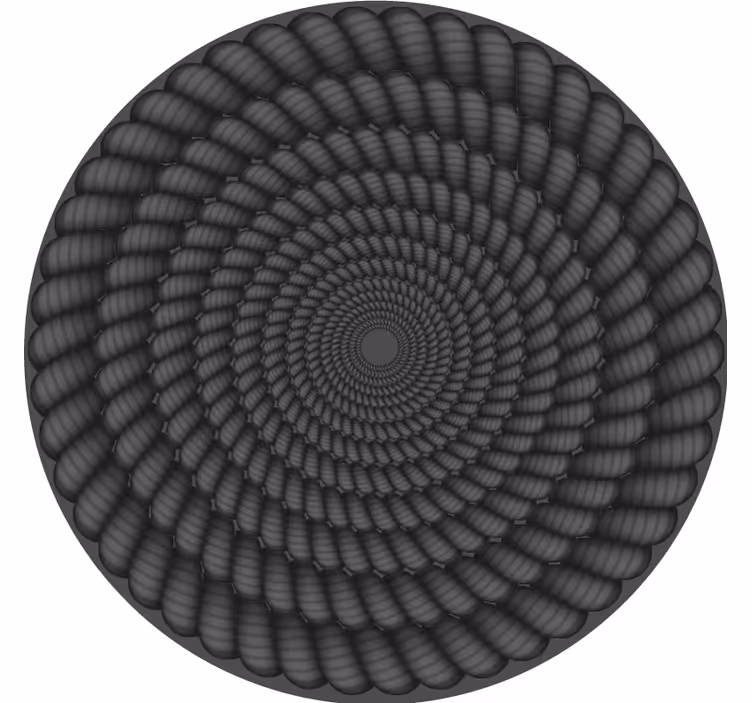 Sous verre motif spirale rond - TenStickers