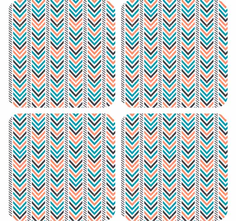 Sous verre motifs chevrons essentiels - TenStickers