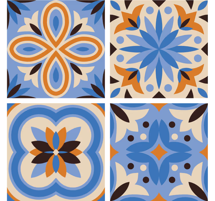 Sous verre motifs botaniques élaborés - TenStickers