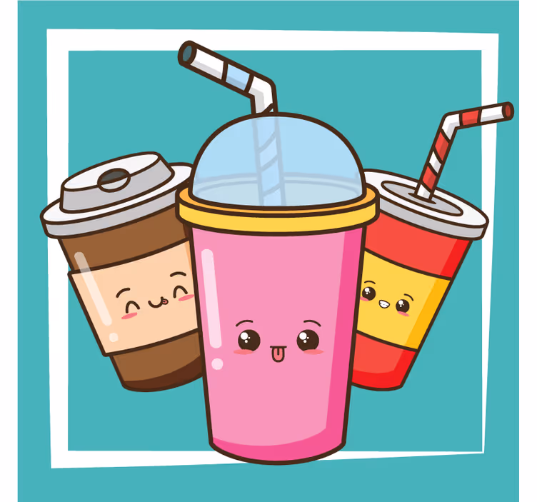 Sous verre geek personnages de boissons ludiques - TenStickers