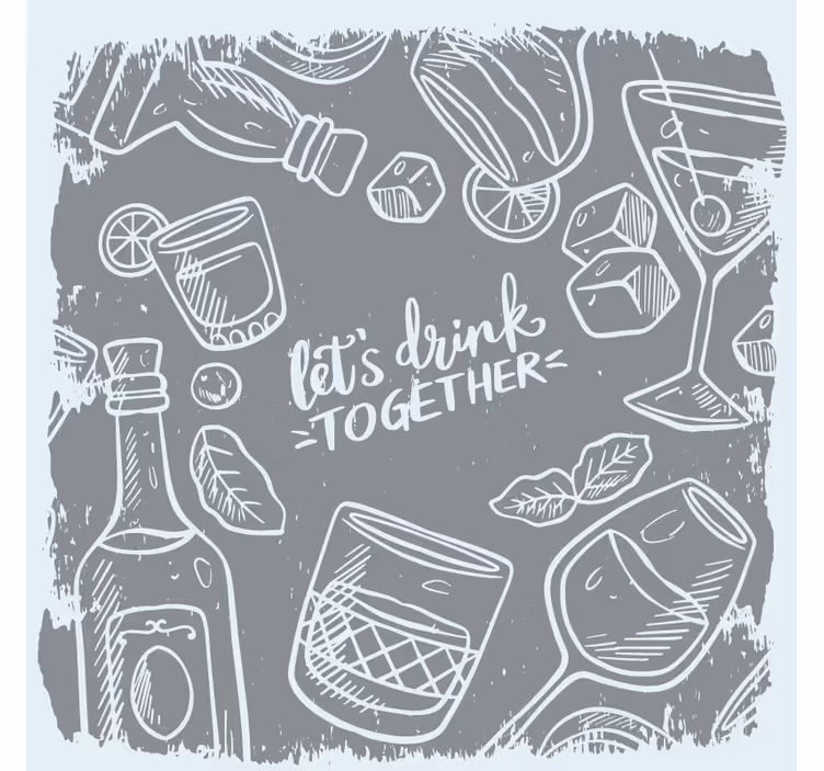 Sous verre bière verres et cocktails - TenStickers
