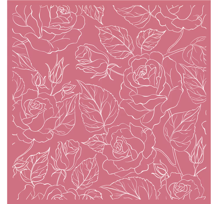 Sous verre motifs floraux stylisés - TenStickers
