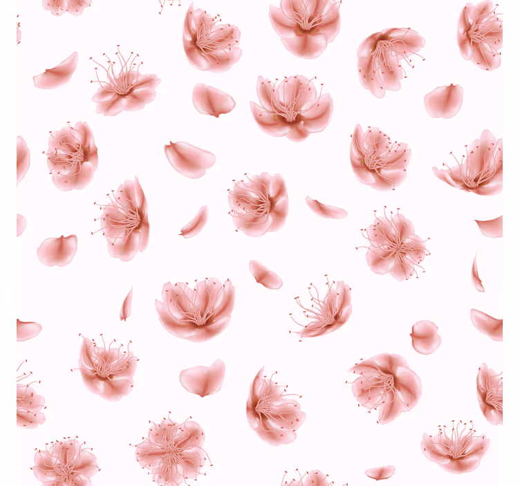 Sous verre moderne motif floral en fleurs - TenStickers
