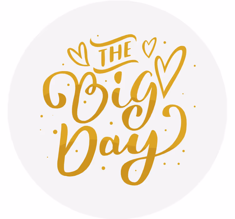 Sous verre mariage typographie élégante célébration - TenStickers