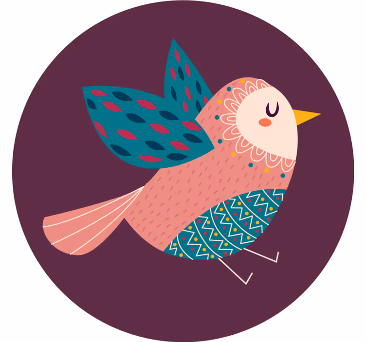 Sous verre geek oiseau personnage fantaisiste - TenStickers