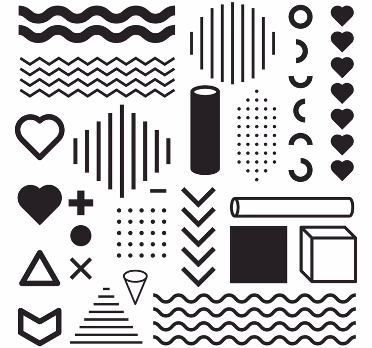 Sous verre exploration des formes géométriques - TenStickers