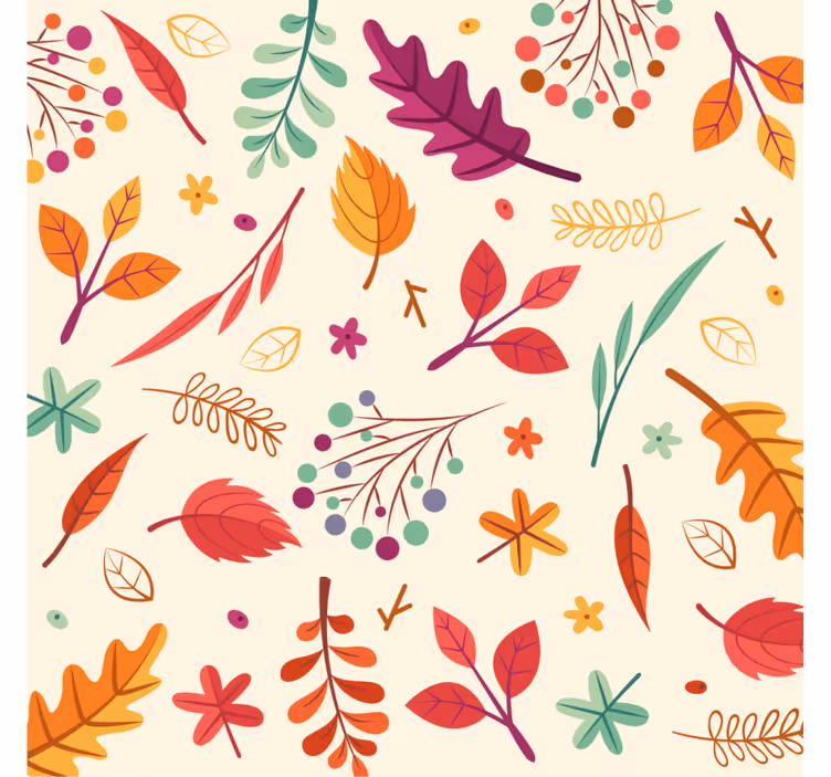 Sous verre geek Éléments floraux colorés - TenStickers