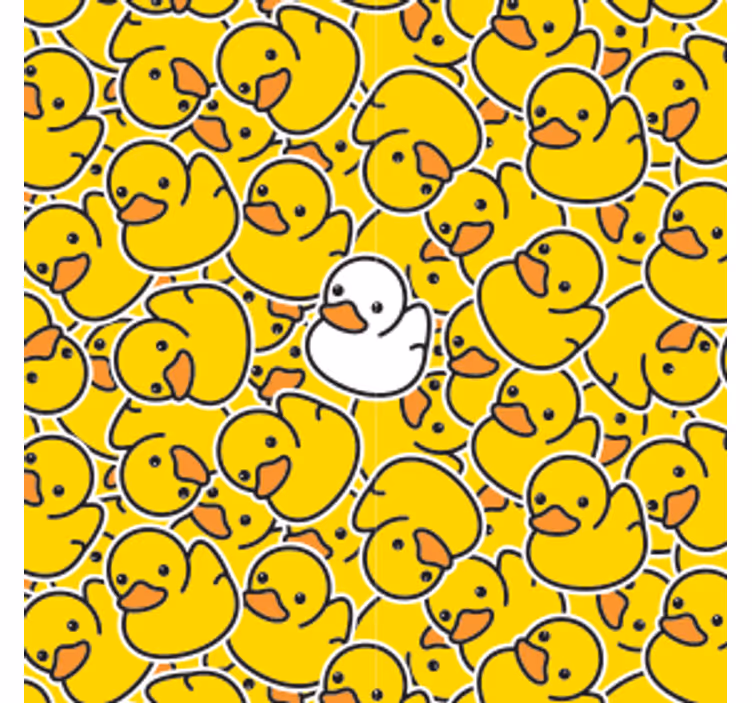 Sous verre geek motif de canards en caoutchouc amusants - TenStickers
