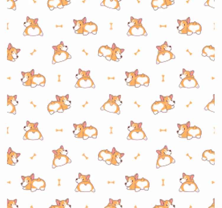 Sous verre geek motif corgi amusant - TenStickers