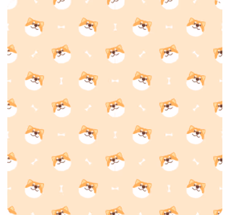 Sous verre moderne motifs de visages de chiens joyeux - TenStickers