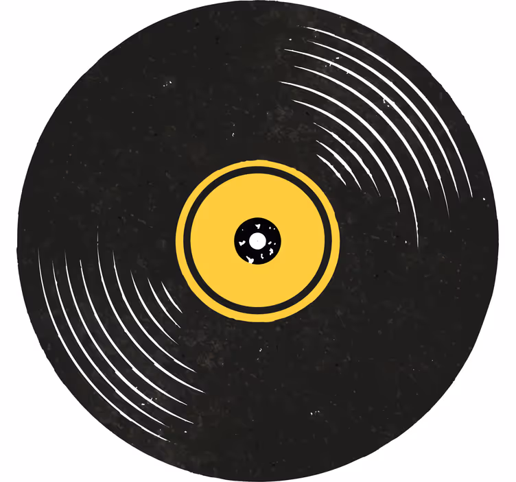 Dessous de verre vintage Disques vinyles - TenStickers