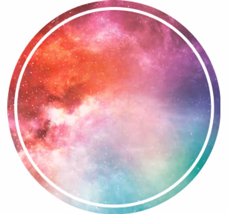 Dessous de verre moderne Impression de galaxie - TenStickers