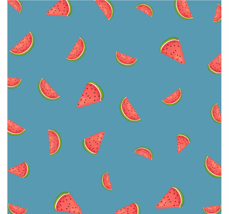 Sous verre moderne motif pastèque coloré - TenStickers